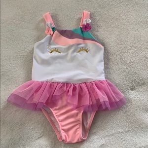 One piece unicorn bikini